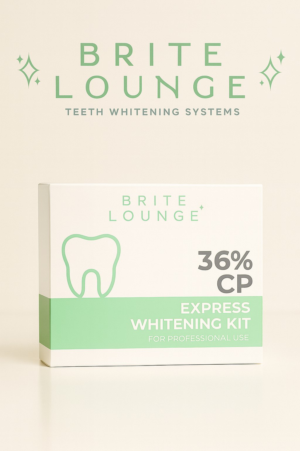 The Express Whitening Kit box, 36% carbamide peroxide