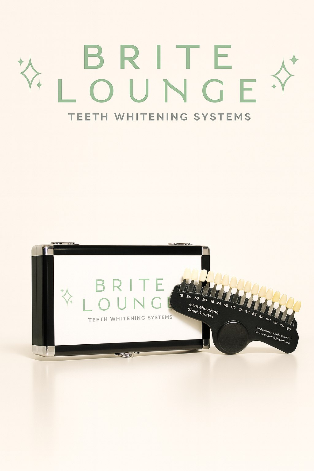 The tooth shade gauge and aluminium carrying case included with every Brite Lite 6200